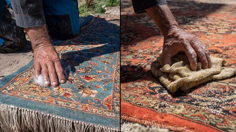 قالیشویی در گوهردشت