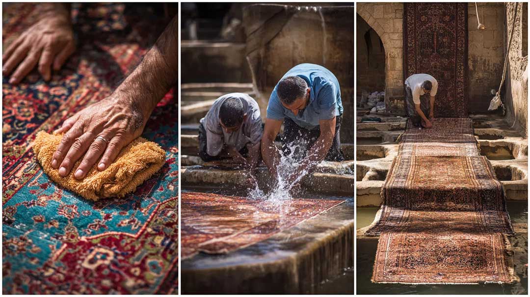 قالیشویی در محمدشهر